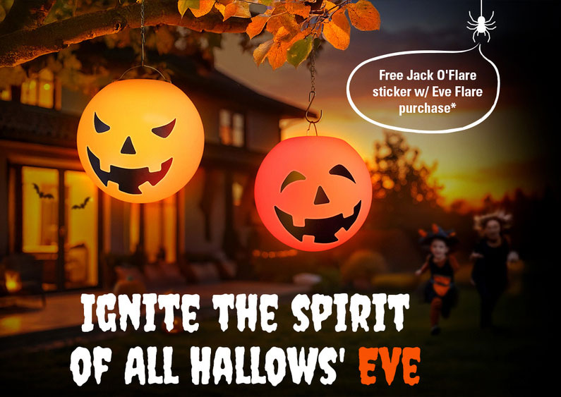 Halloween sticker on Eve Flare, Buy Eve Flare and get a free sticker